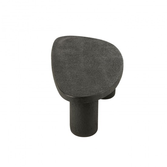 J Line Coffee Table Oval Mdf Black coffee tables.