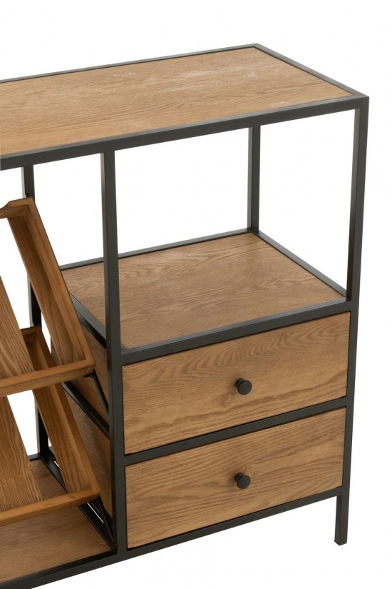 Jline Barschrank Wine Furnier Naturell Schwarz Small barschrank Barschraenke.