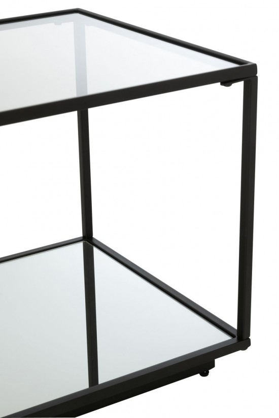 Jline Couchtisch Eisen Glas Schwarz Small couchtische Kaffeetische.