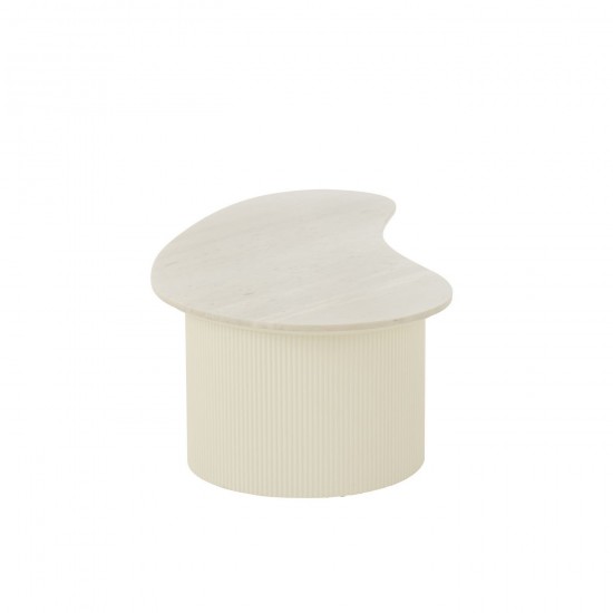 J Line Coffee Table Marble Mdf White coffee tables.