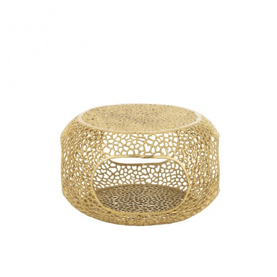 Jline Salontafel Aluminium Goudkleurig Small.