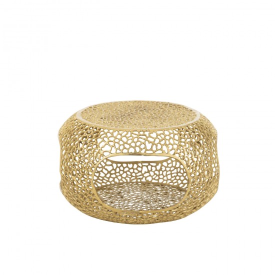 J Line Coffee Table Aluminium Gold Colored Small coffee tables.