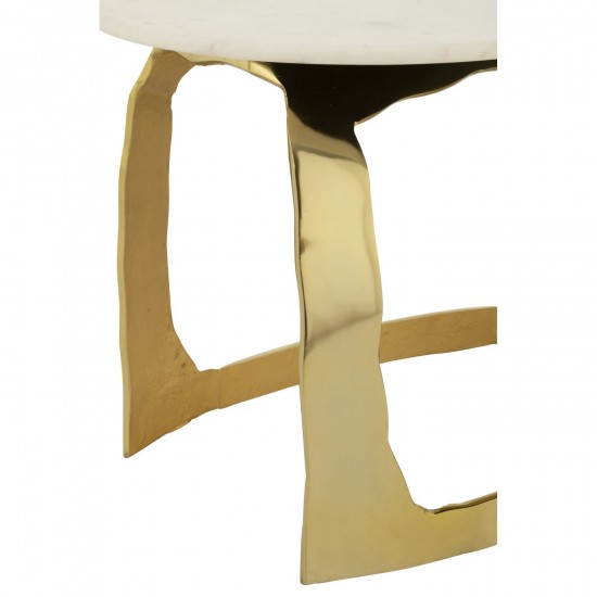 J Line Side Table Aluminium Stone Gold Colored White Small nested side tables sidetables.