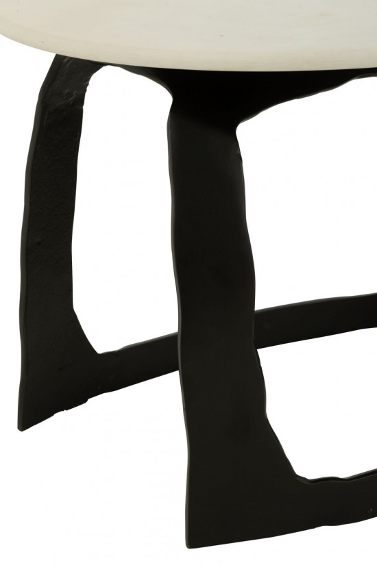 J Line Side Table Aluminium Stone Black White Small nested side tables sidetables.
