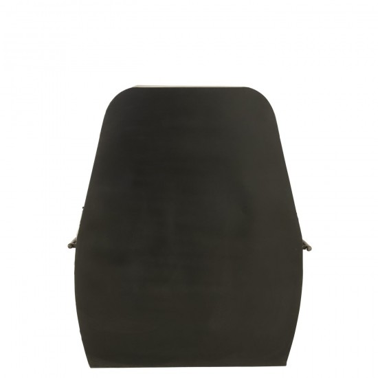 Jline Barkast Kabelwagen Ijzer Mangohout Zwart Wit.