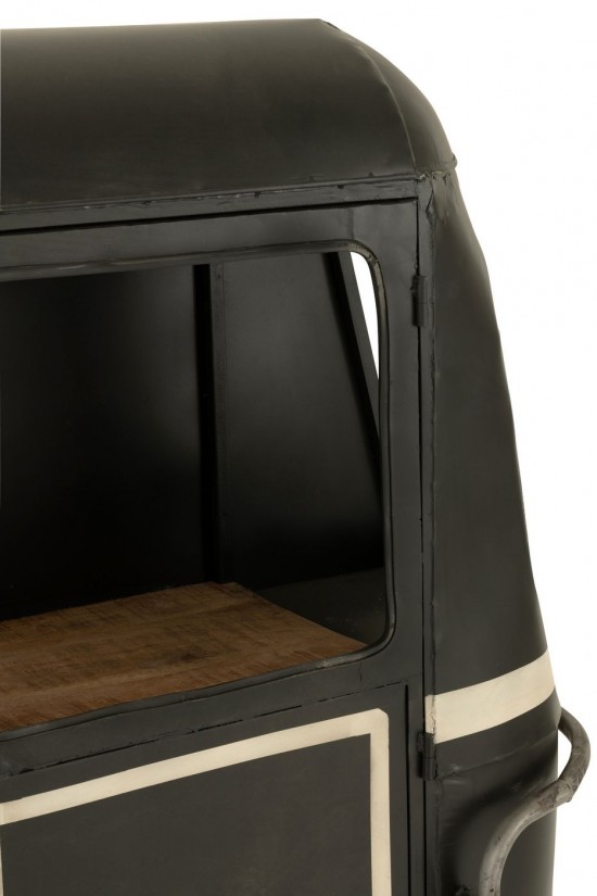 Jline Barschrank Seilbahn Eisen Mango Holz Schwarz Weiß barschrank barschraenke.