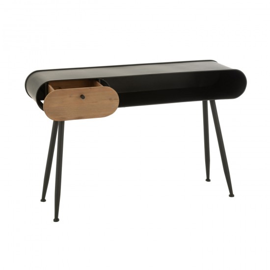 J Line Consolle Wood And Metal Table Console Legno Di Abete Nero Beige Chiaro Mesa Consola Wood And Metal Table Console Madera.