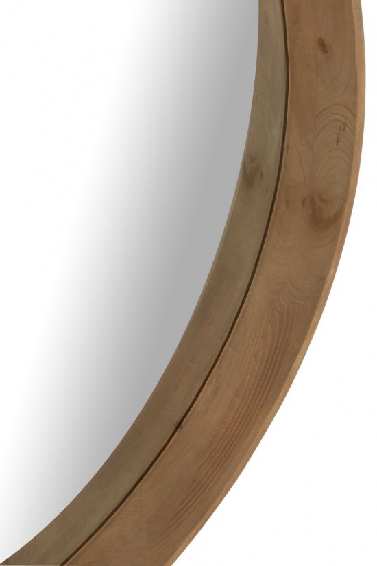 J Line Miroir mural Miroirs murals Jolipa Miroir Mural Wall Mirror L Bois De Sapin Beige Clair Large.