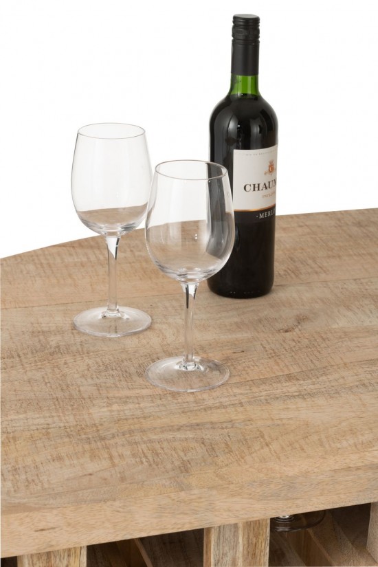 Jline Mueble Bar Lounge Madera De Mango Natural.