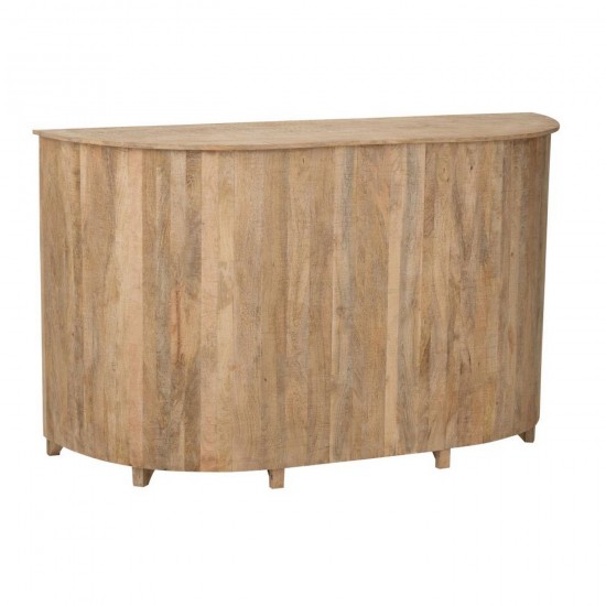 J Line Barkast Lounge Mangohout Naturel L180xB65xH108 cm barmeubelen JO56060.