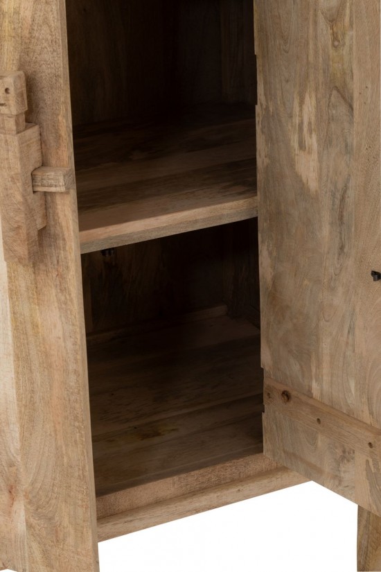 J Line Armadietto Silex Legno Di Mango Naturale Muebles Silex Madera De Mango Natural.