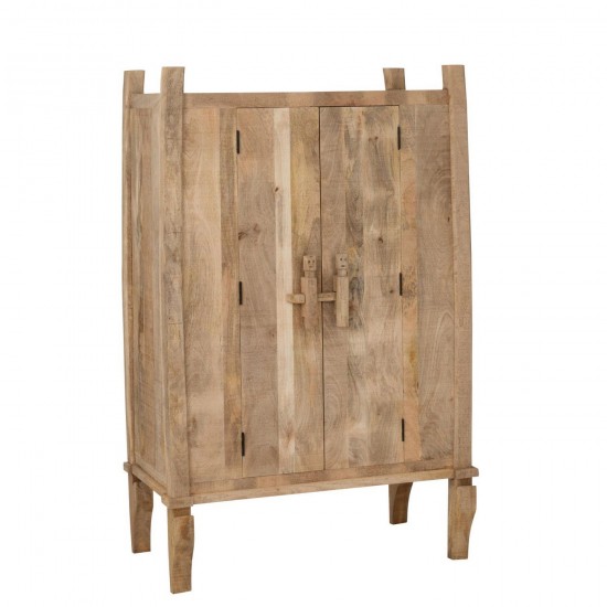 J Line Kast Silex Mangohout Naturel L110xB58xH174 cm kasten JO56061.