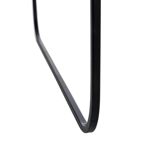 J Line Cushion Pied De Poule Cotton White Black cushion.