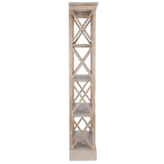 J Line bibliotheque bois croise coussins Jolipa Coussin Tissé Laine Écru Marron.