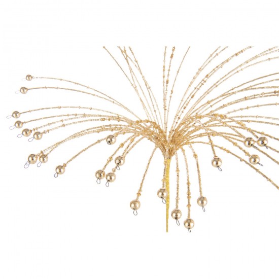 J Line Branche de Noël Branches de Noël Jolipa Branche Décorative Perles Fer Doré.