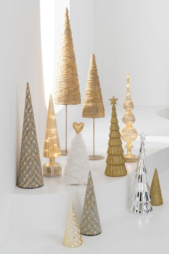 J Line Set Di 3 Cono Ferro Perle Bianco Oro Juego De 3 Cono Plancha Cuentas Blanco Dorado.