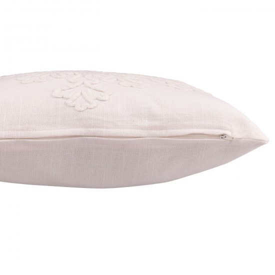 J Line coussins Jolipa Coussin Flocon De Neige Coton Blanc.