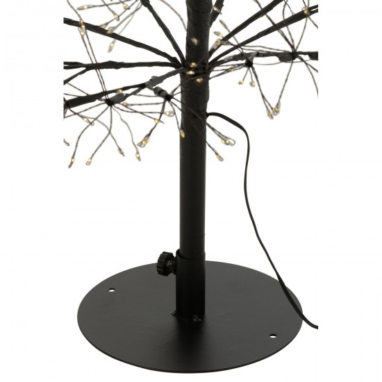J Line Tree Led Warm White Lights Iron Black Medium x mas christmas trees on foot.