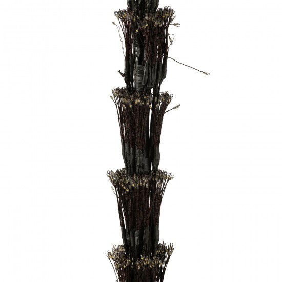 JLine J Line Boom Led Warm Witte Lichten Ijzer Zwart Extra Large L65xB65xH240 cm kerstbomen.