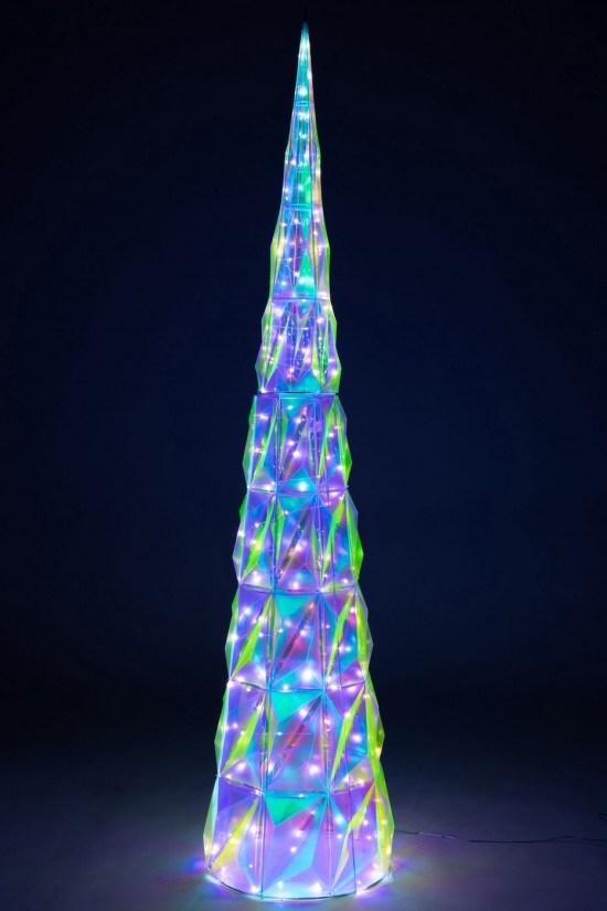 J Line hivers Jolipa Arbre Led Pvc Multicolore Large.