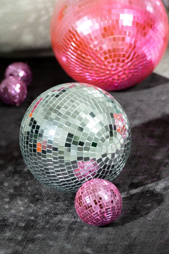 J Line Sfera A Specchi Specchio Argento Medium Bola De Discoteca Espejo Plata Medium.