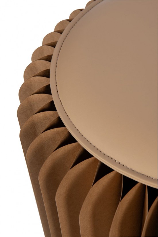 Jline Poef Vouwbaar Papier Camel.