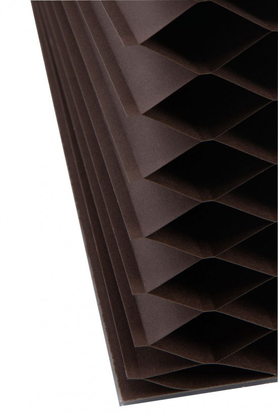 J Line paravents Jolipa Cloison Pliable Papier Marron Foncé.