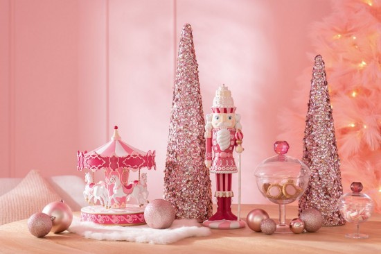 J Line Cono Paillettes Schiuma Rosa Chiaro Small Cono Lentejuelas Espuma Rosa Claro Small.