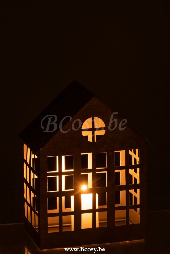 lanternes photophores Jolipa Jline Bougeoir Maison Delta Fer Argent