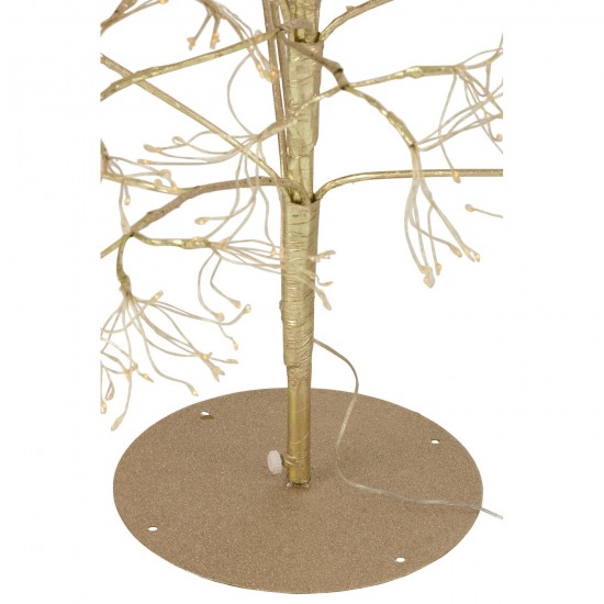 J Line Tree 2700 Led Metal Gold Colored Medium x mas christmas trees on foot.