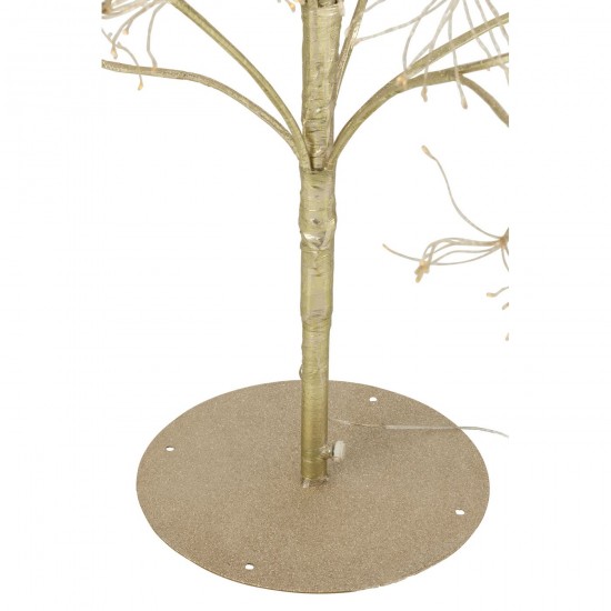 J Line Tree 3000 Led Metal Gold Colored Large x mas christmas trees on foot.