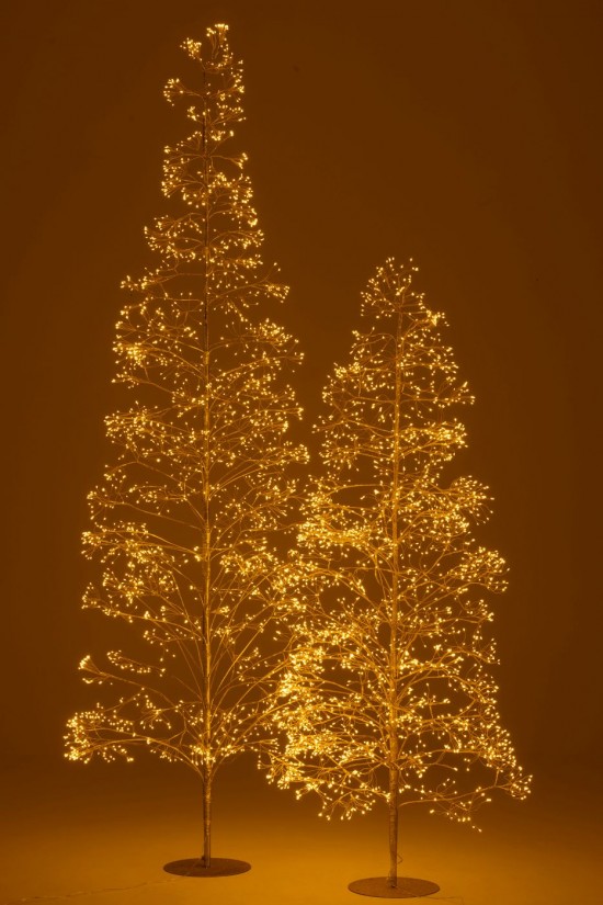 J Line Albero 3000 Led Metallo Oro Large Árbol 3000 Led Metal Dorado Large.