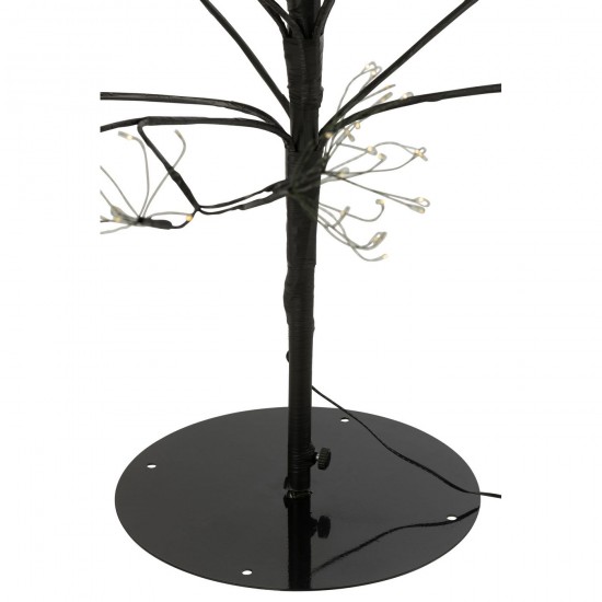 J Line Tree 2700 Led Metal Black Medium x mas christmas trees on foot.
