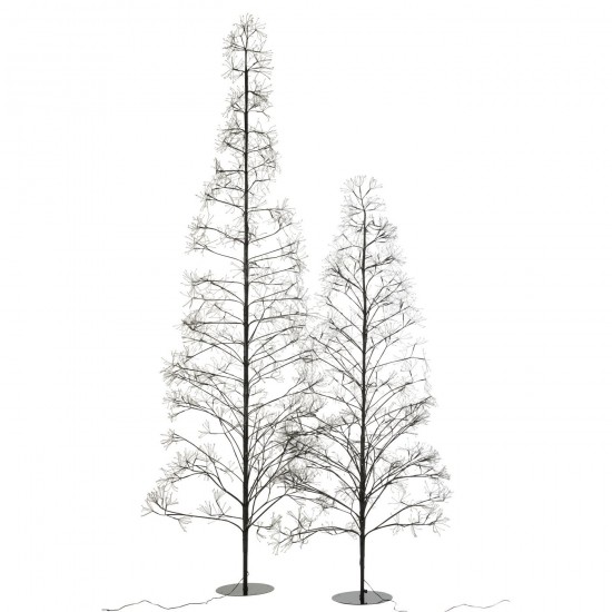 J Line 56865 Statue arbres de noel sur pied Accessori Della Casa Decorazione Kerstversiering Boom Figuren Beelden christmas tr.