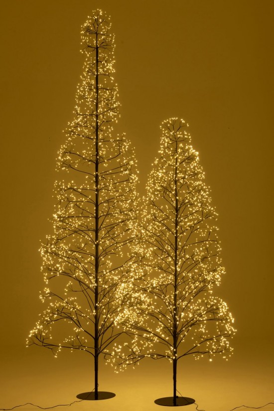 J Line Albero 3000 Led Metallo Nero Large Árbol 3000 Led Metal Negro Large.