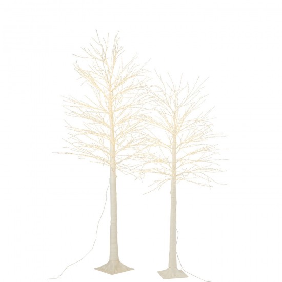 J Line Tree 3000 Led Plastic White Large x mas christmas trees on foot.