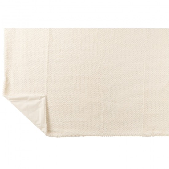 J Line Jolipa Couverture Polyester Blanc.