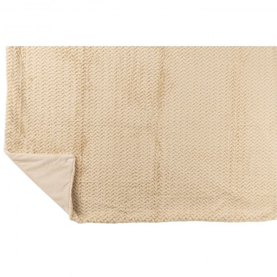 J Line Jolipa Couverture Polyester Beige.
