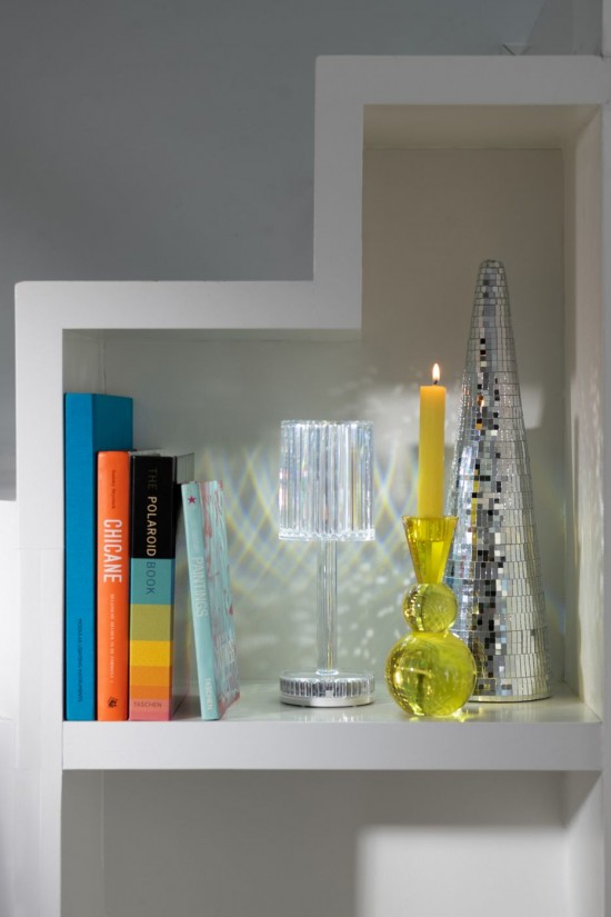 J Line Tafellamp Dimbaar Polystyreen Transparant.