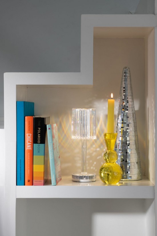 Jolipa Jline Lampe De Table Dimmable Polystyrène Transparent.