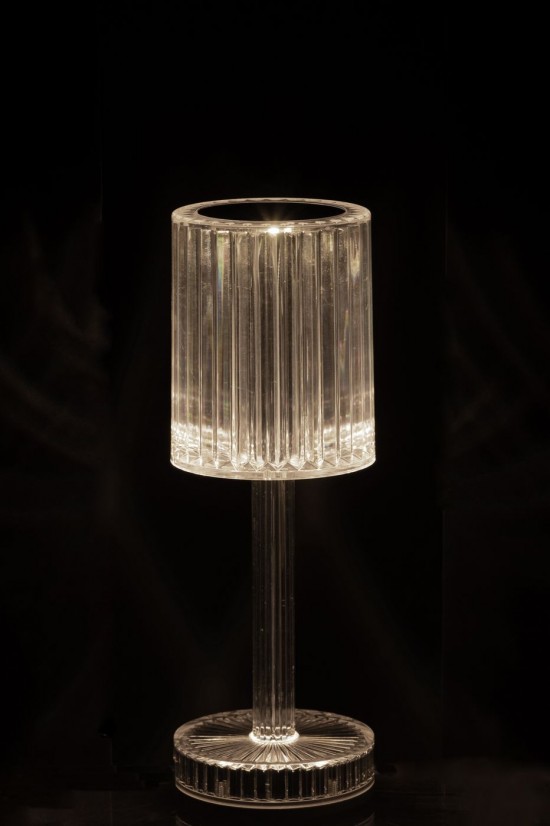 J Line Table Lamp Dimmable Polystyrene Transparent Table Lights.