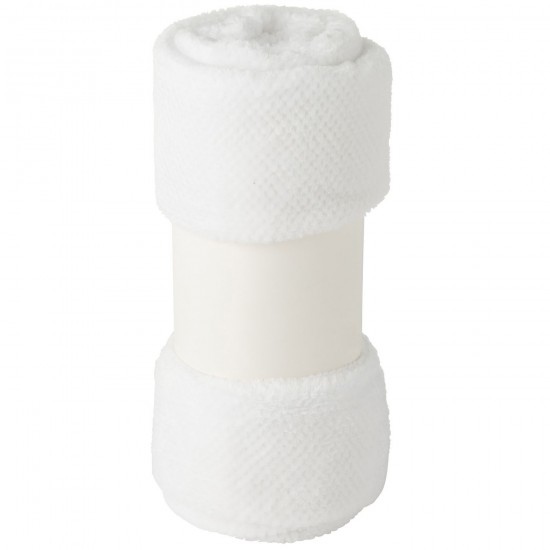 J Line Jolipa Couverture Snuggle Polyester Blanc.