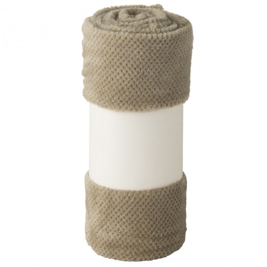 J Line Jolipa Couverture Snuggle Polyester Gris.