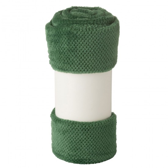 J Line Jolipa Couverture Snuggle Polyester Vert Foncé.