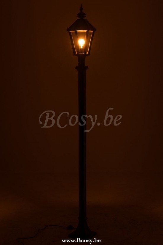 Lampadaires D'extérieur Jolipa Jline Lanterne Poteau Outdoor Fonte Noir