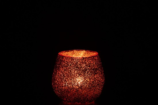 J Line photophores Jolipa Photophore Verre Rouge Noël Small.