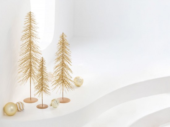 J Line Albero Di Natale Lustrini Plastica Oro Large Árbol De Navidad Brillos Plástico Dorado Large.