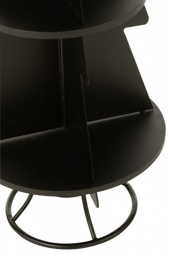 J Line arbres sapins de noel sur pied Jolipa Étagère X Mas Tree Métal Noir Small.