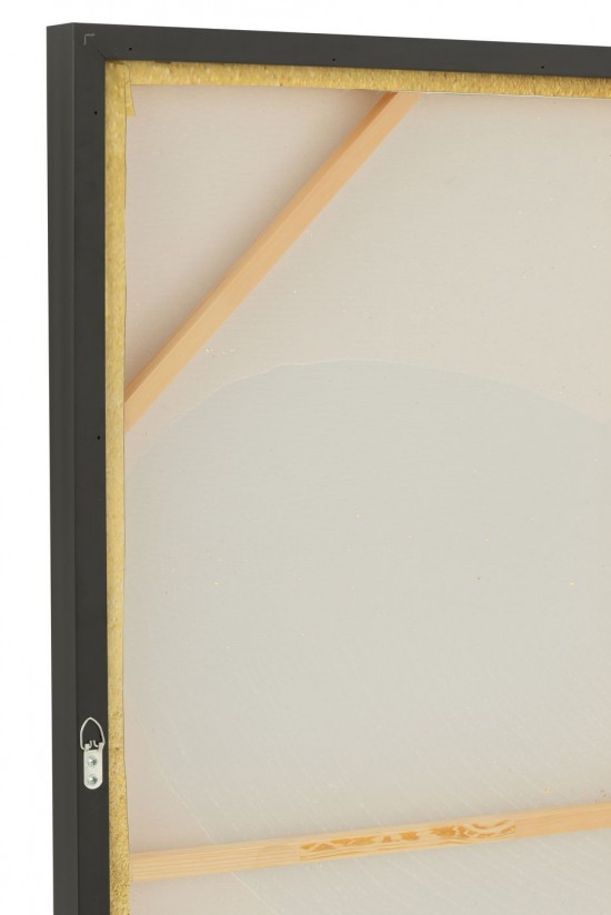 J Line tableaux peintures Jolipa Tableau Rectangle Zora Ps Noir Doré.