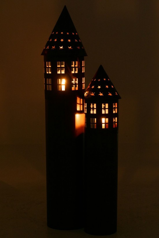 Jline Candelabro Estrella Plancha Óxido.